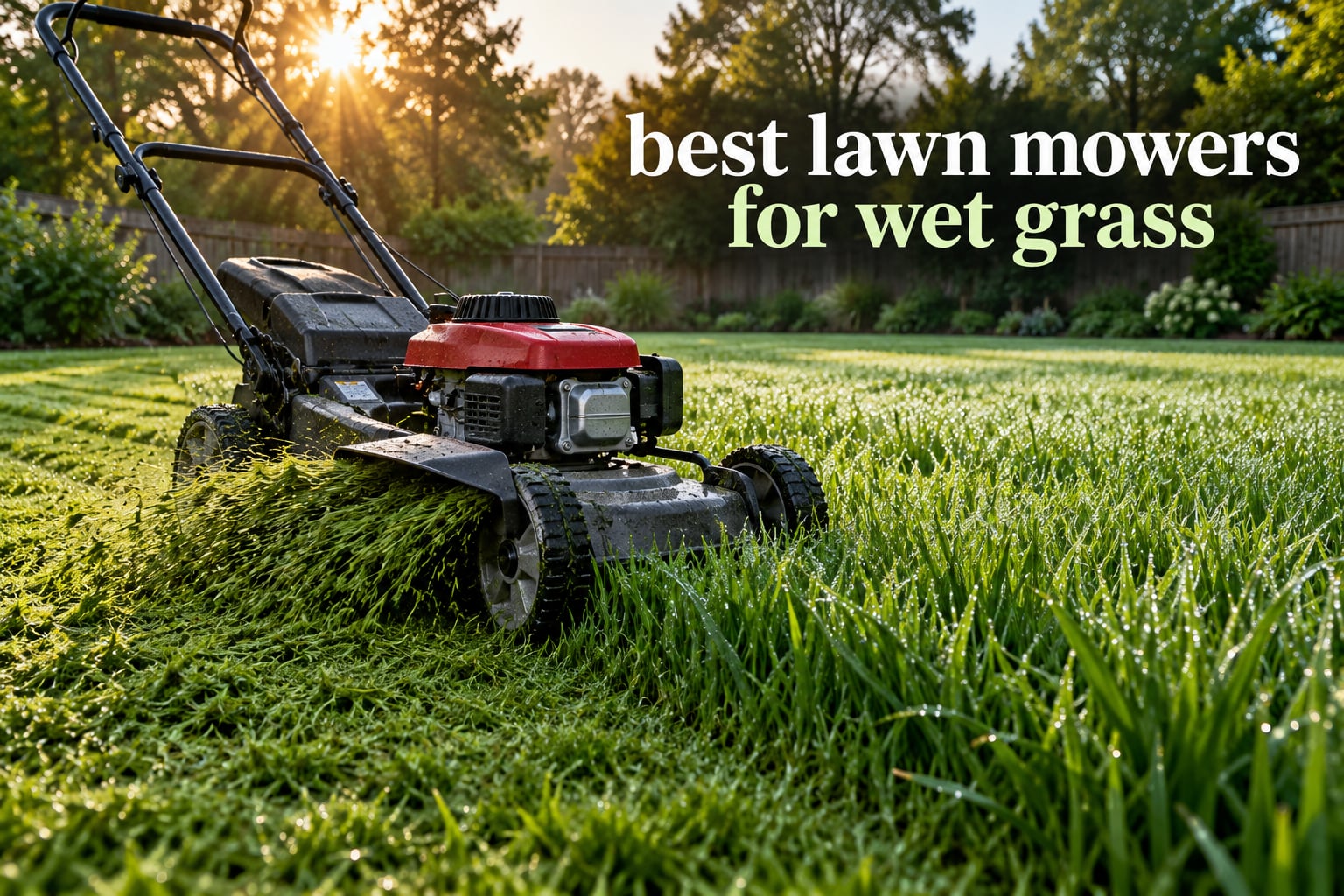best lawn mowers for wet grass