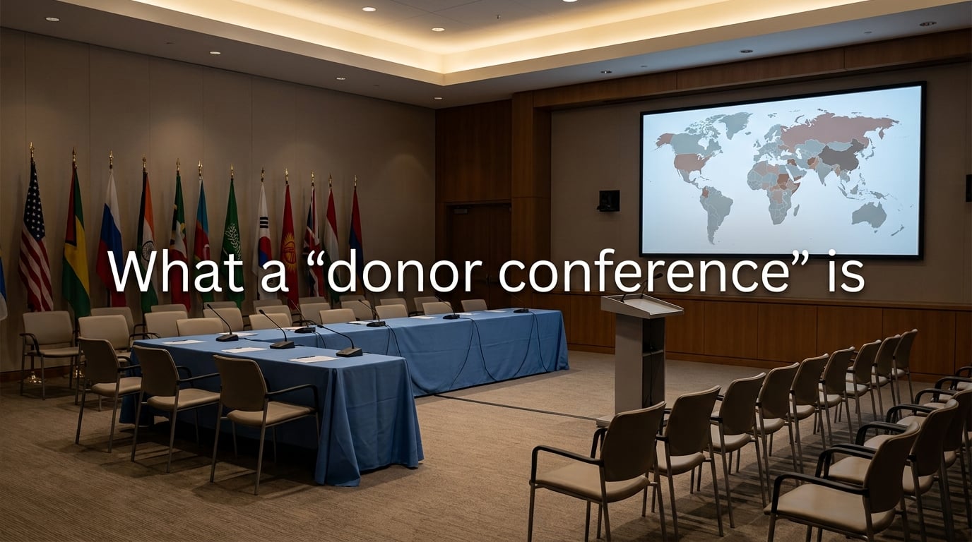 What a "donor conference" is