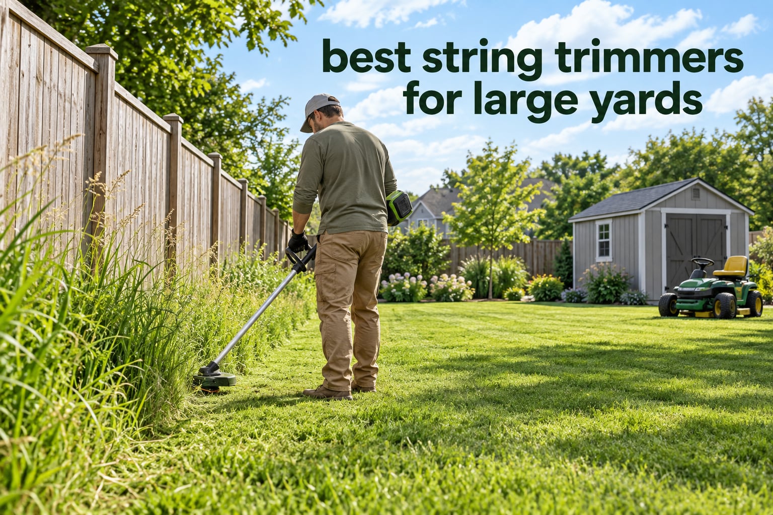 best string trimmers for large yards
