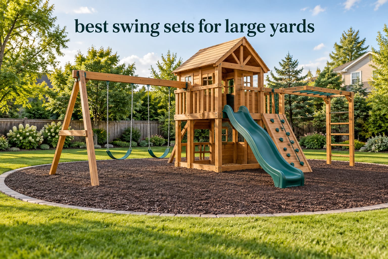 best swing sets for large yards