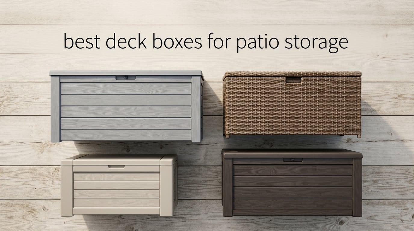best deck boxes for patio storage