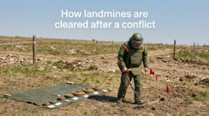 How landmines are cleared after a conflict