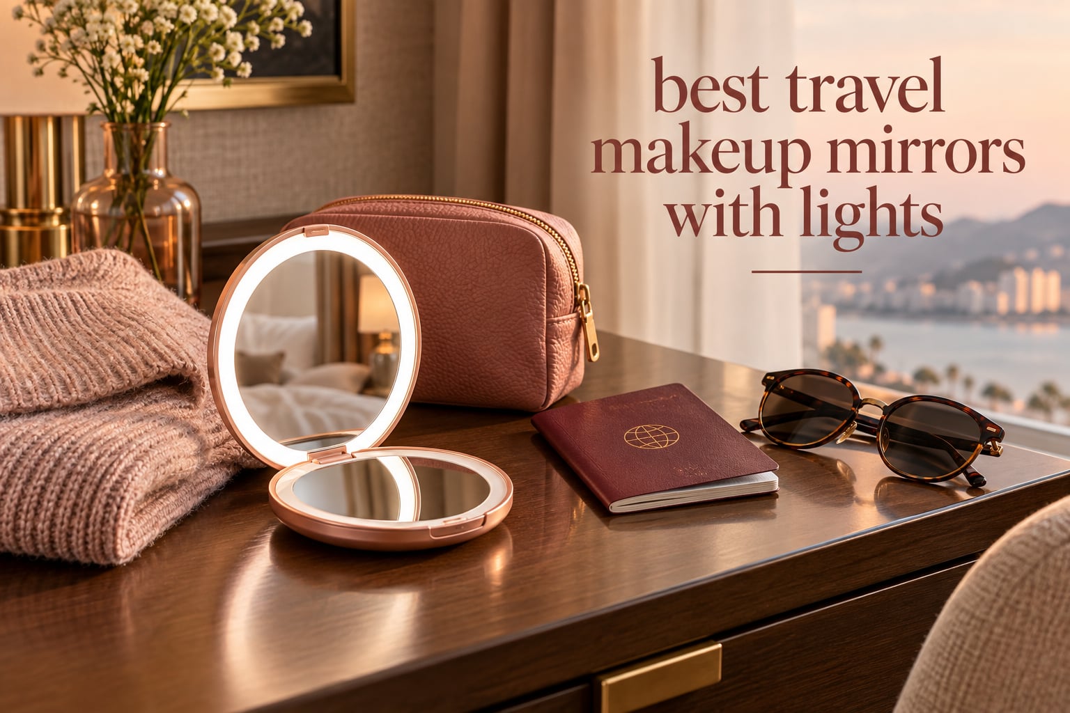 best travel makeup mirrors with lights