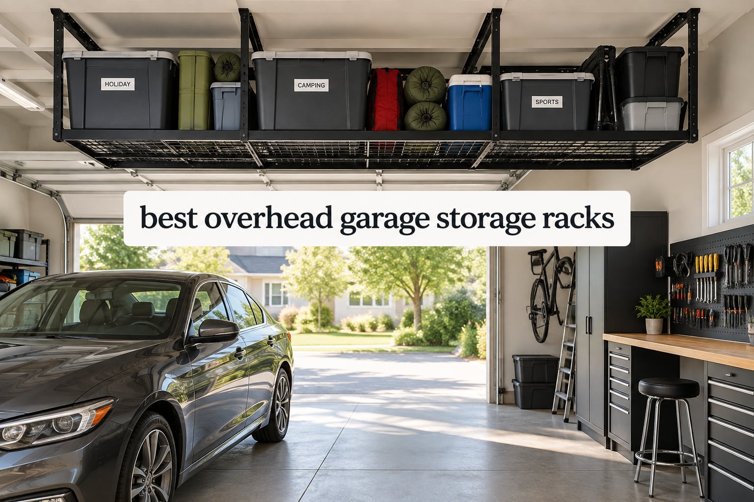 best overhead garage storage racks