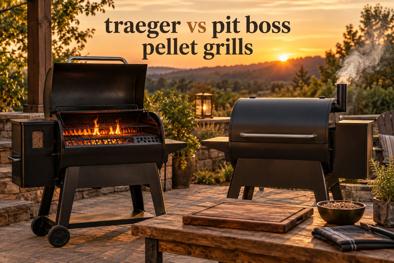 traeger vs pit boss pellet grills