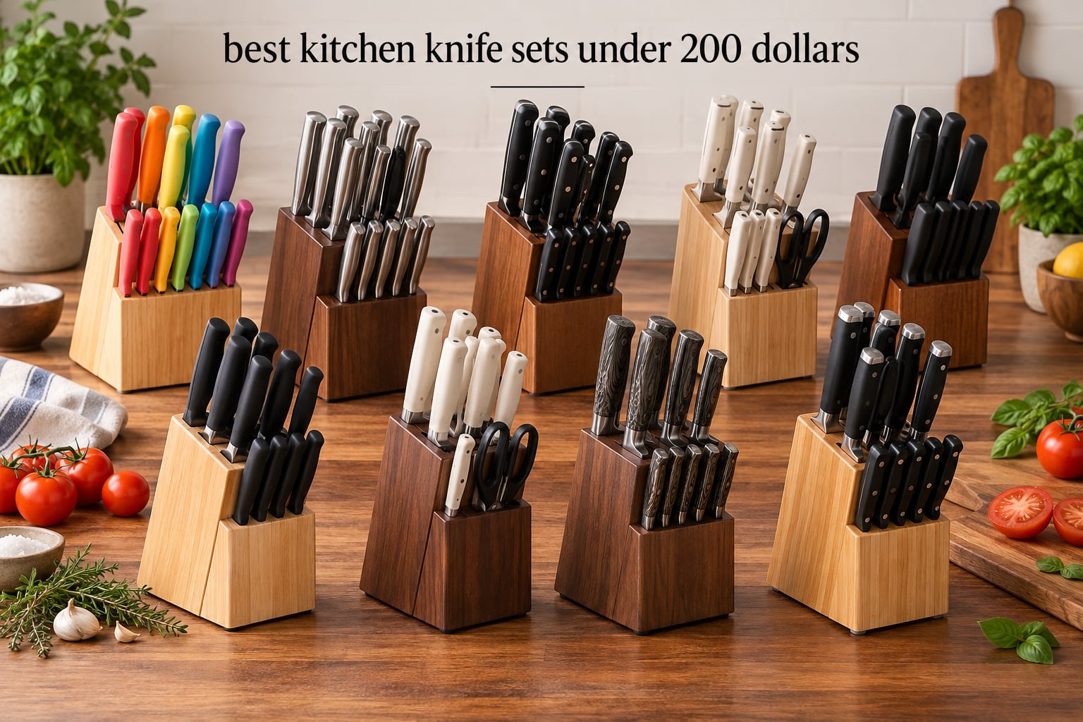 best kitchen knife sets under 200 dollars