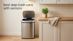 best step trash cans with sensors