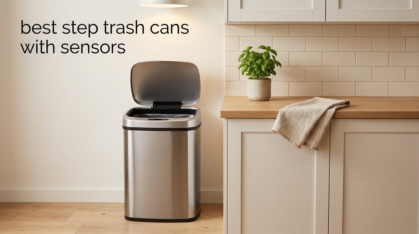 best step trash cans with sensors