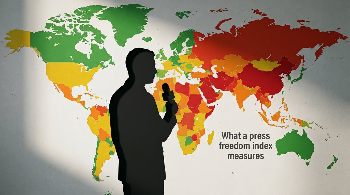 What a press freedom index measures