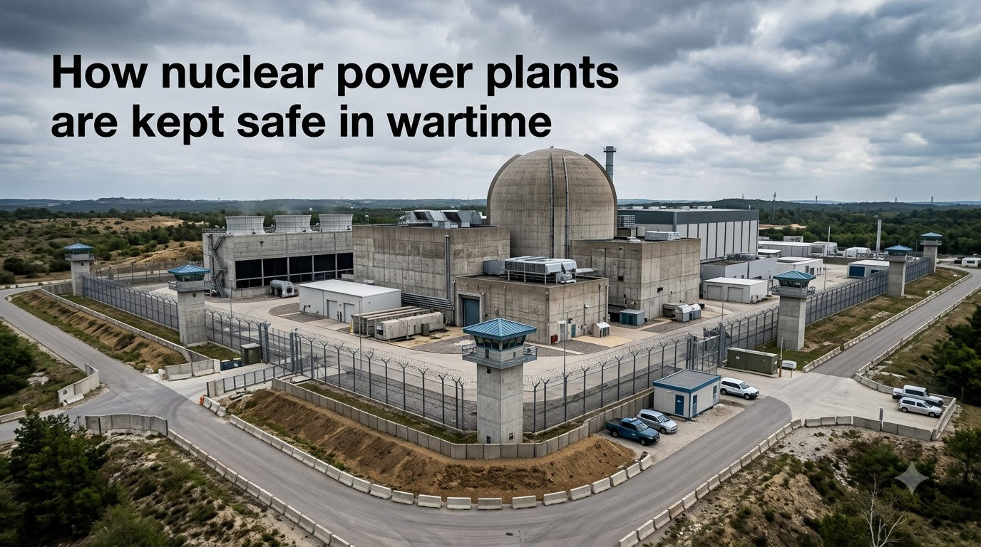 How nuclear power plants are kept safe in wartime