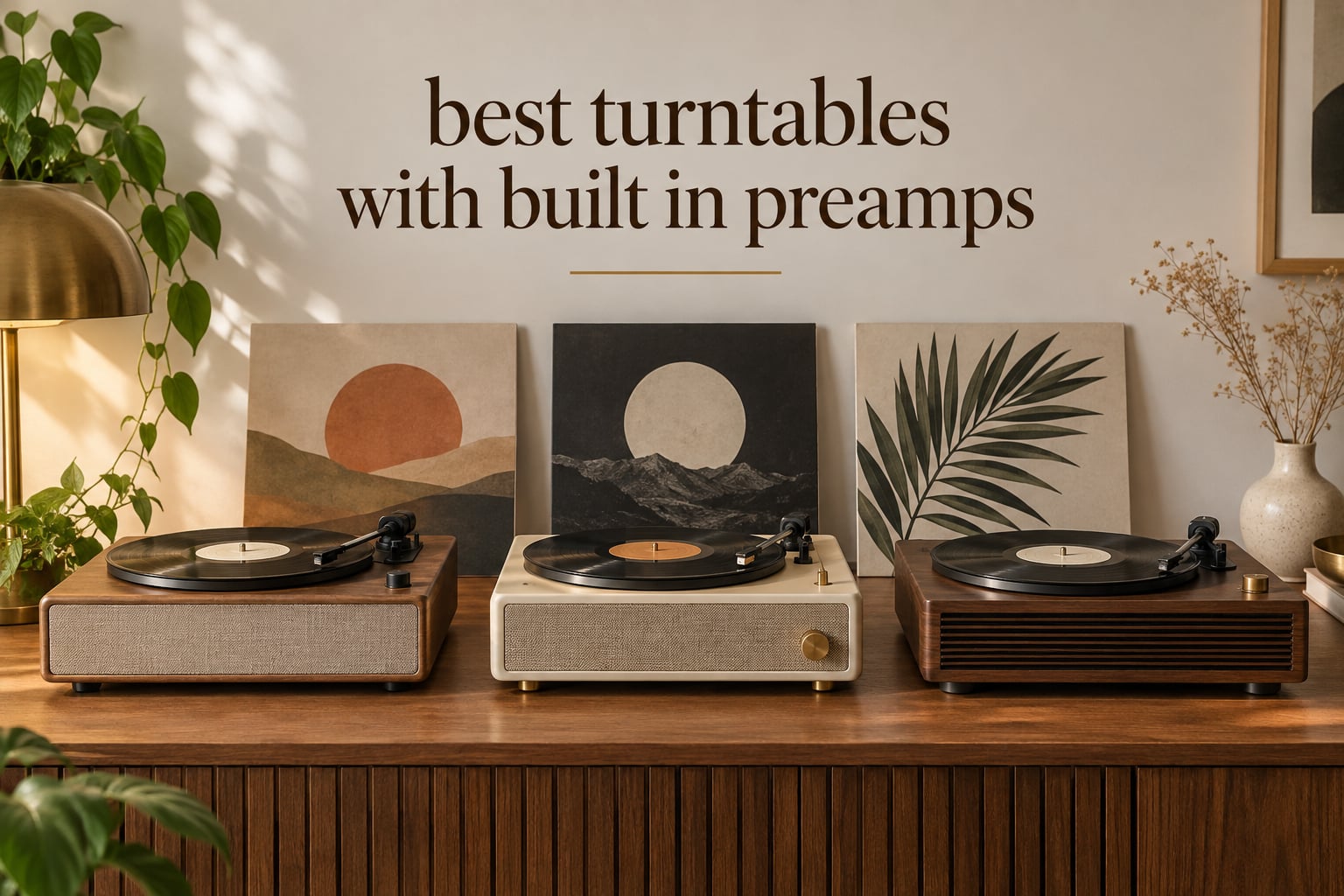 best turntables with built in preamps