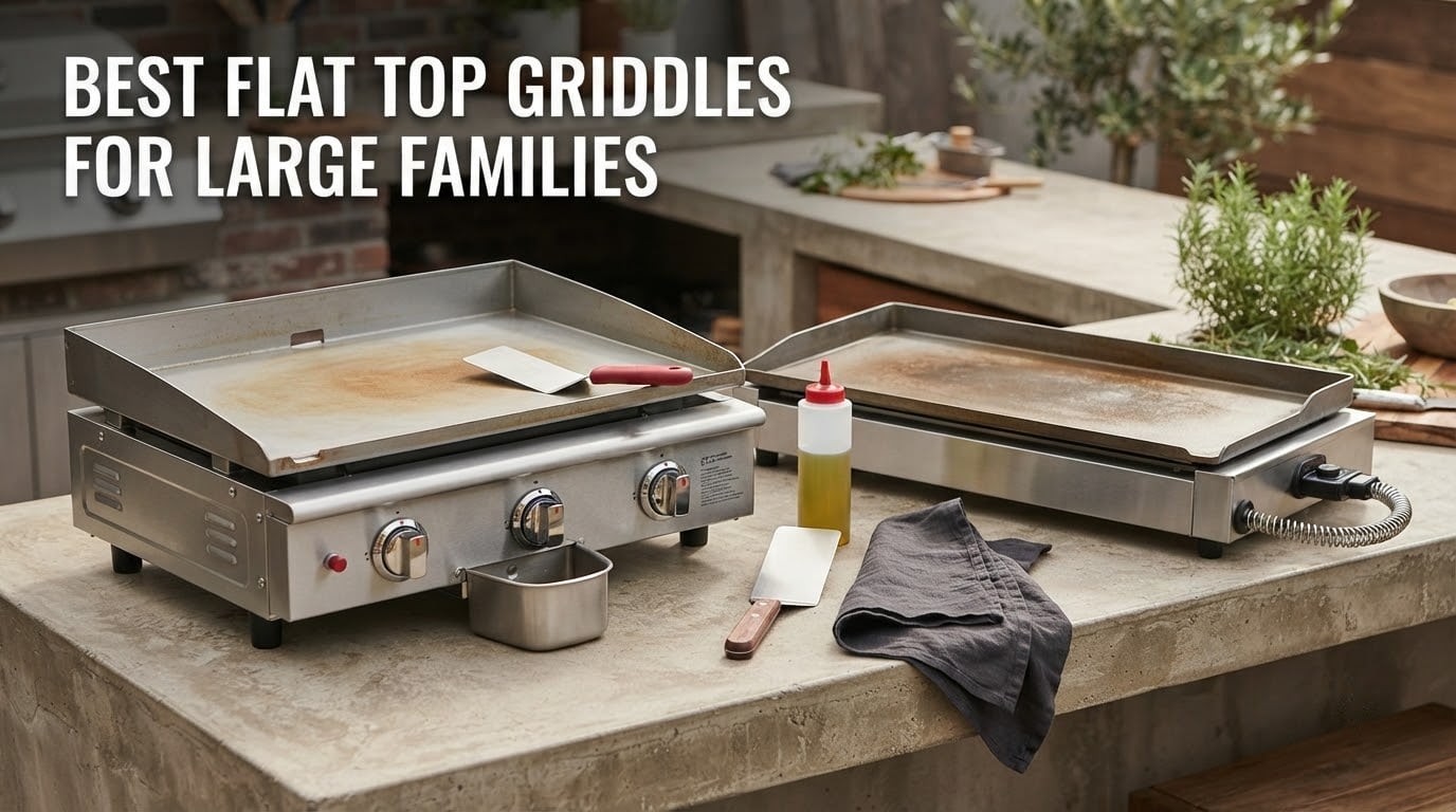 best flat top griddles for large families