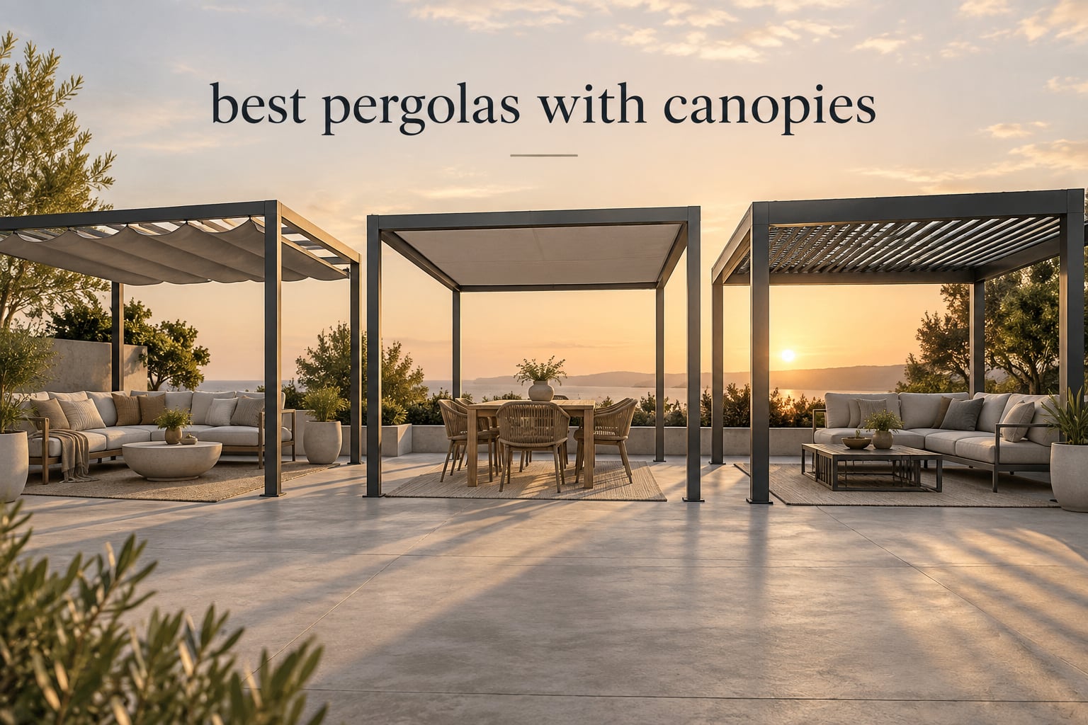 best pergolas with canopies
