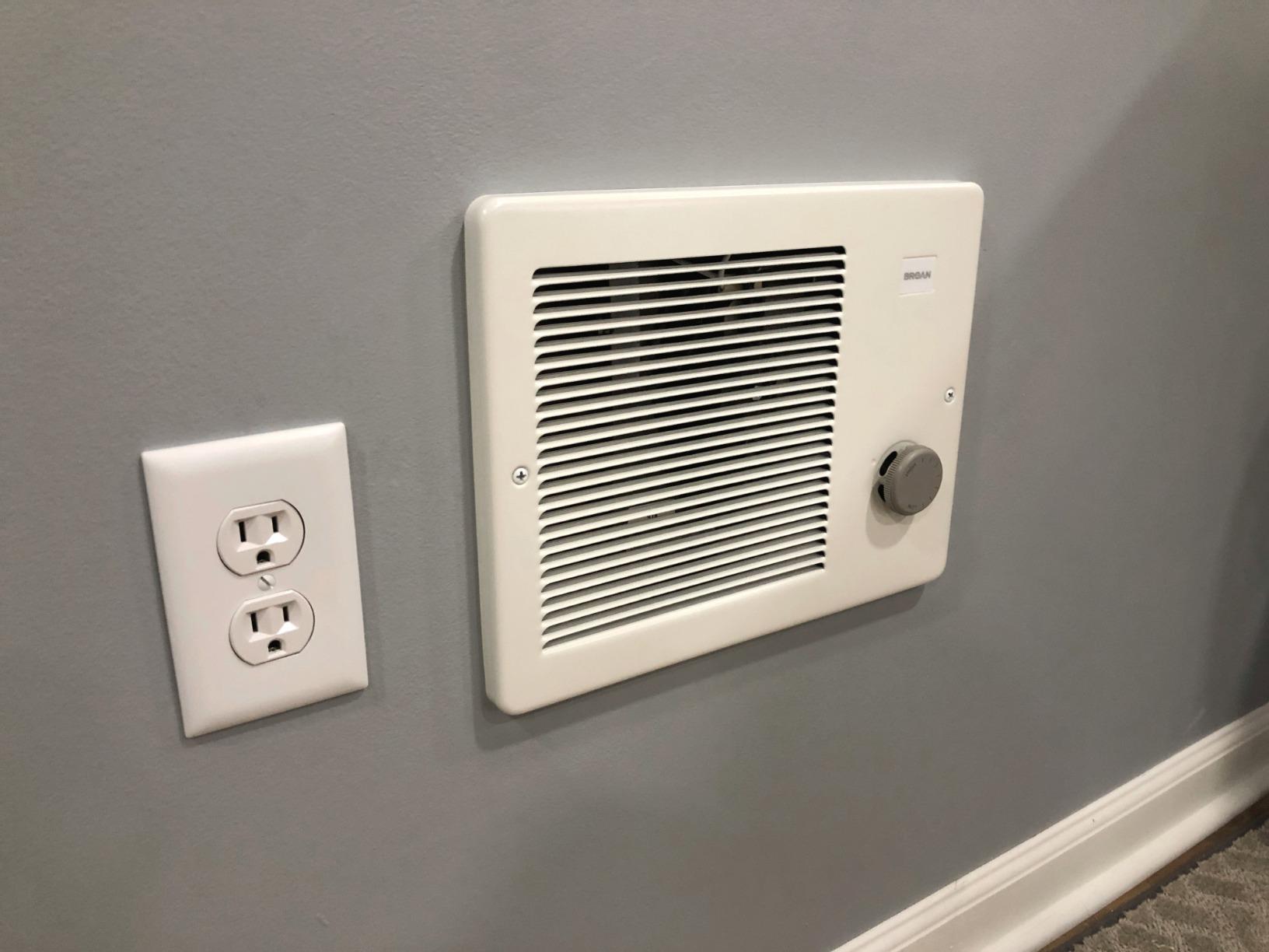 Broan-NuTone Wall Heater, White Grille Heater with Built-In Adjustable Thermostat, 750/1500W, 120/240V AC customer photo 1