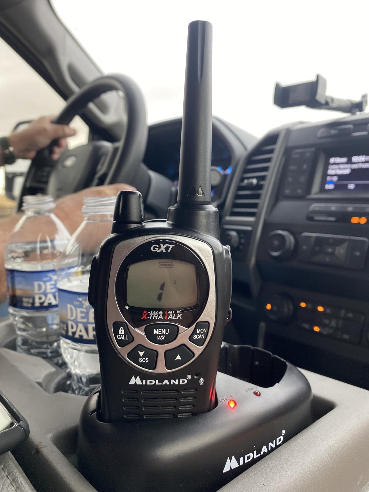 Midland GXT1000VP4 GMRS Two-Way Radios with Headsets, Black, 2 Pack customer photo 1
