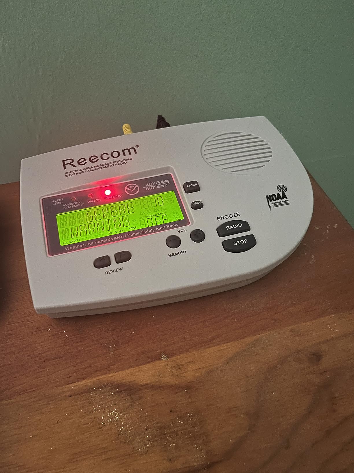 Unique 200 Hours Battery Time, Reecom R-1630C S.A.M.E Weather Alert Radio customer photo 1
