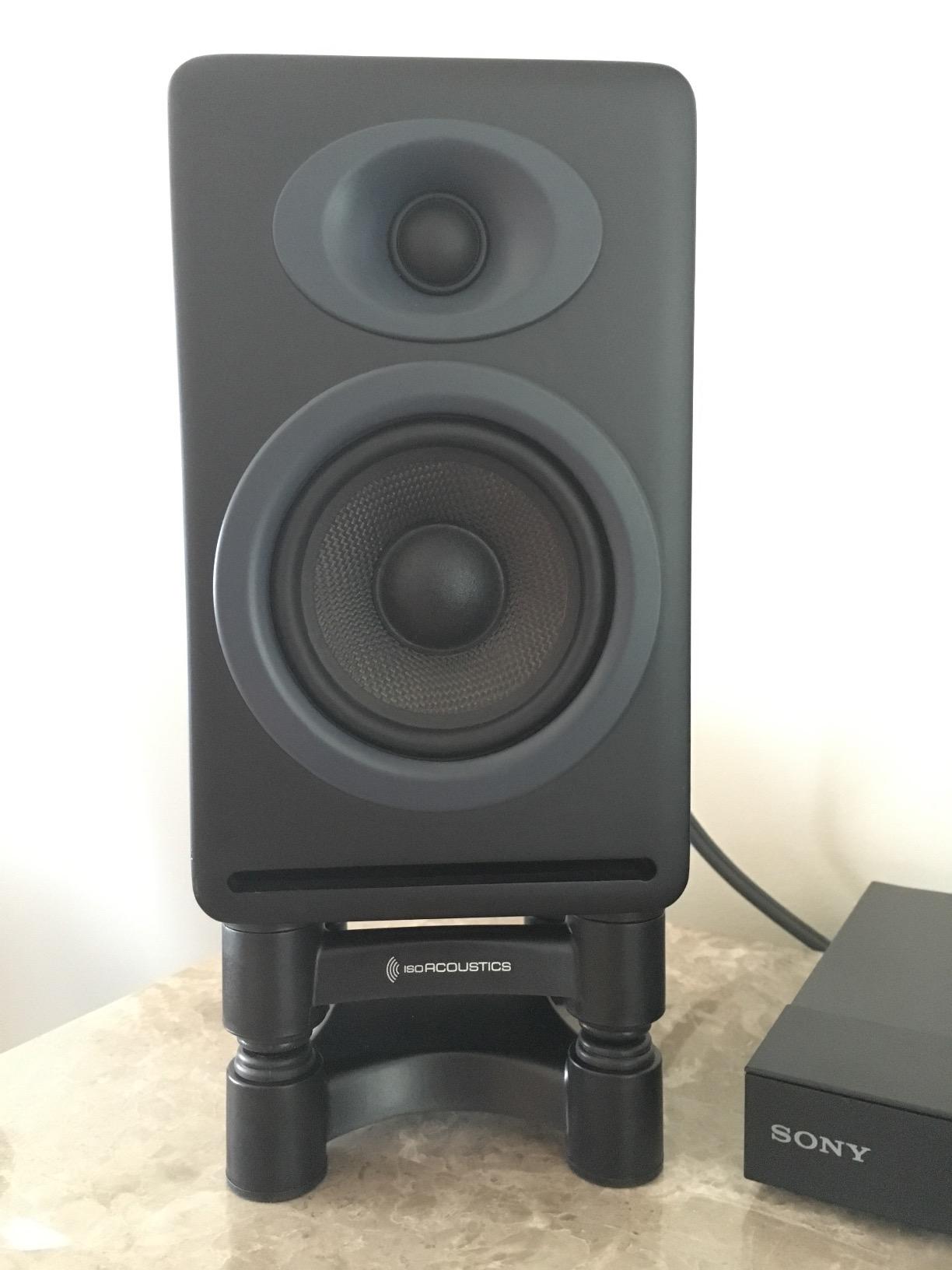 IsoAcoustics Iso-Stand Series Speaker Isolation Stands with Height & Tilt Adjustment: Iso-130 (5.1