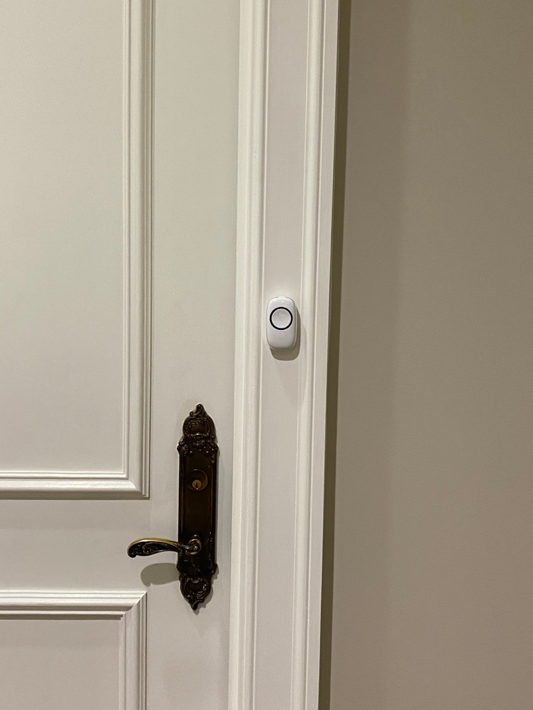 SadoTech Wireless Doorbells for Home, Apartments, Businesses, Classrooms, etc. - 1 Door Bell Ringer & 2 Plug-In Chime Receiver, Battery Operated, Easy-to-Use, Wireless Doorbell w/LED Flash, White customer photo 1