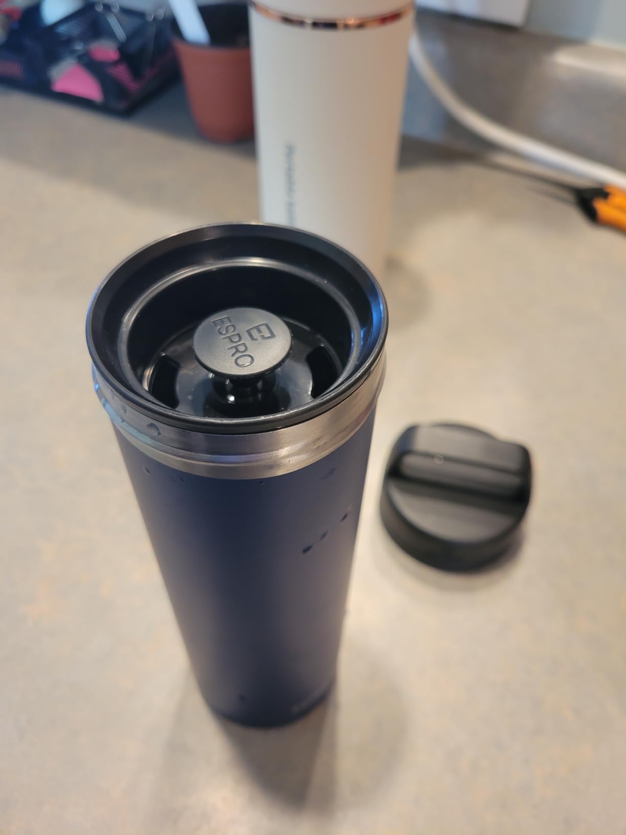 ESPRO Go P0 Insulated French Press Coffee Maker for Travel, 16oz, Black customer photo 1