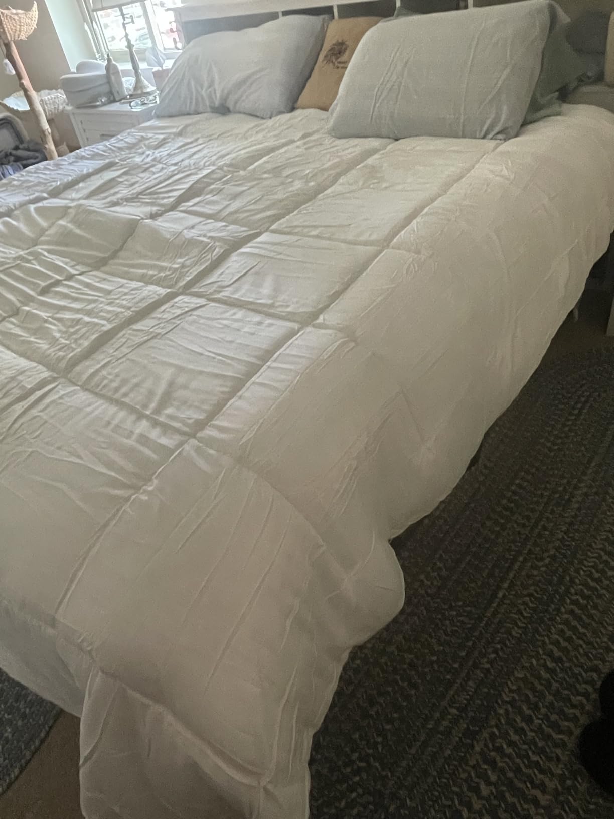 Utopia Bedding Comforter King Size, Duvet Insert, White, 90 x 102 Inches customer photo 2
