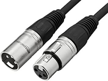 Amazon Basics XLR Male to Female Microphone Cable for Recording Studio, Speaker or PA System, All Copper Conductors, 3-Pin, Shielding, 6MM PVC Jacket, 25 Foot, Black customer photo 2