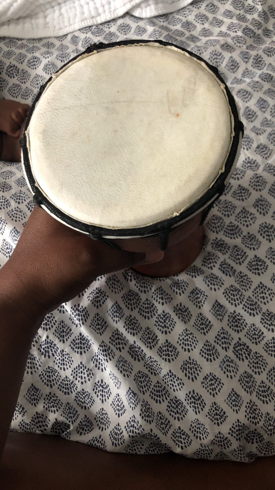 Authentic Mini Djembe Drum 4x8 – Handmade African Hand Drum with Genuine Goat Skin, Portable Rhythm Drum for Drum Circles, Music Therapy, Classroom, Travel & Gifts customer photo 1