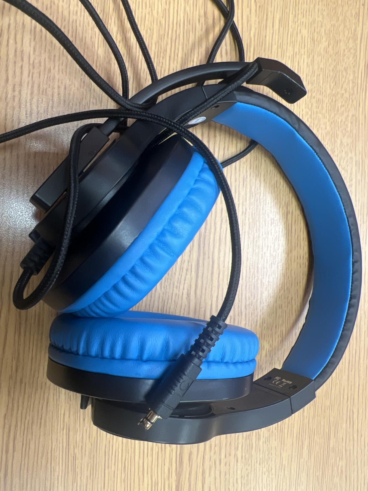 BlueFire Kids Headphones for Online School, Children, Teens, Boys, Girls, 3.5mm Stereo Over-Ear Gaming Headphone with Microphone and Volume Control for PS4, PS5, New Xbox One（Blue） customer photo 1