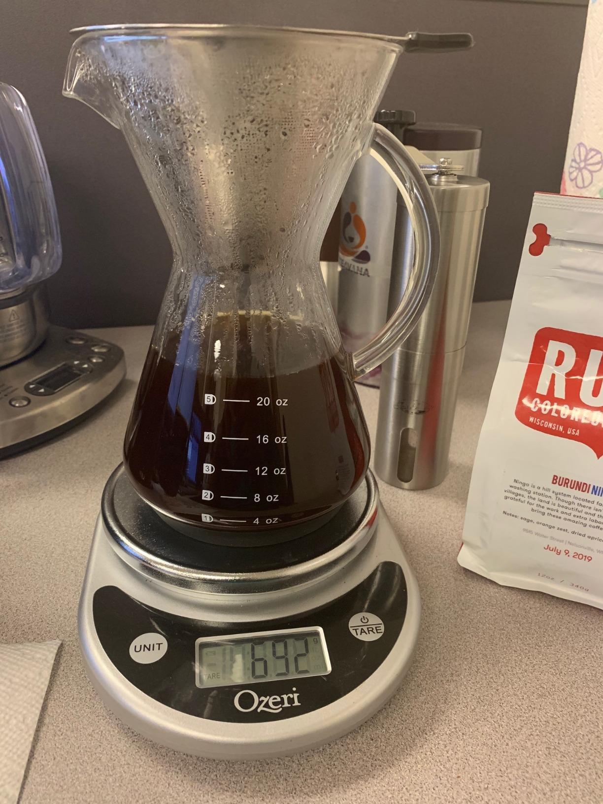 Bean Envy Pour Over Coffee Maker - Glass Dripper with Steel Filter 20 Oz customer photo 2