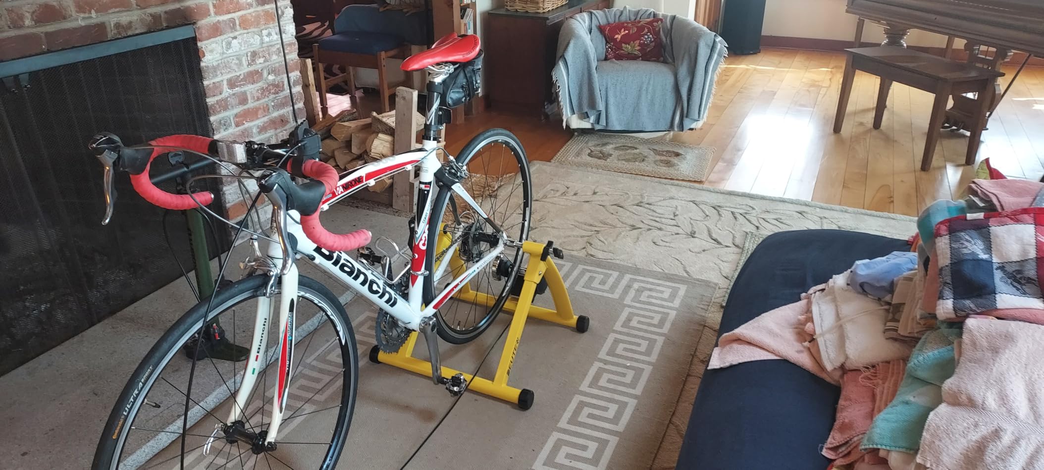 Bike Trainer, Magnetic Bicycle Stationary Stand for Indoor Exercise Riding customer photo 2
