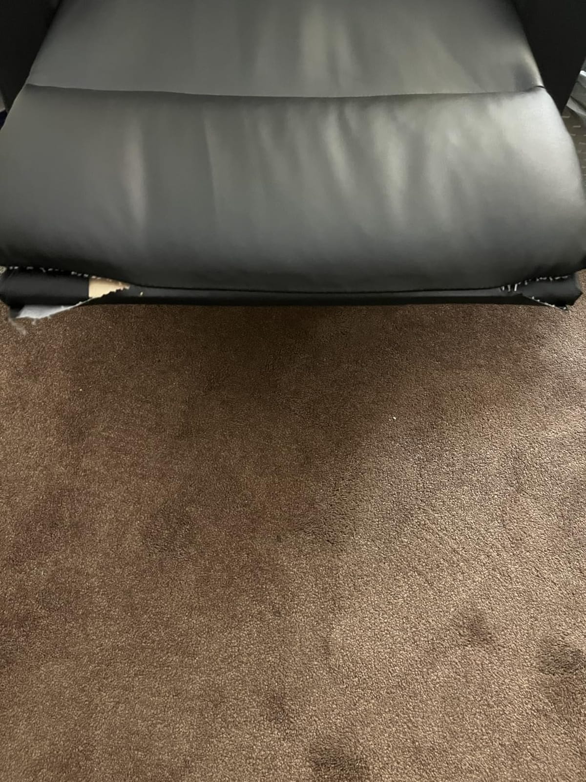 BestMassage Recliner Chair No Massage Function | Leather Black customer photo 2