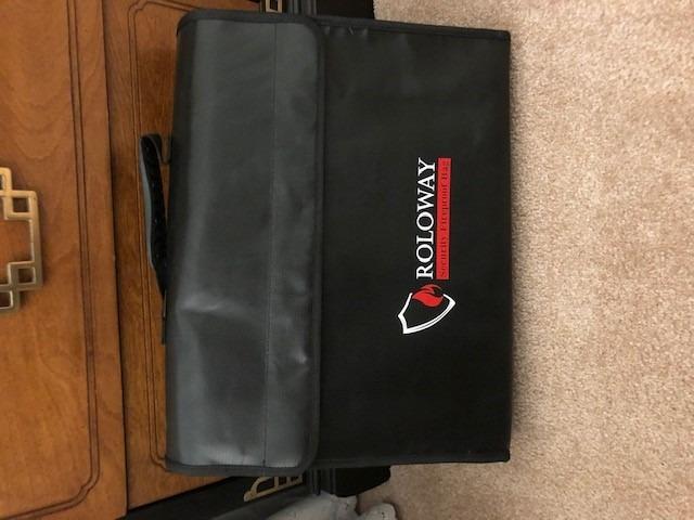 ROLOWAY Large (17 x 12 x 5.8 inches) Fireproof Bag, Water Resistant Fireproof Document Bag Safe for Money, Documents and Valuables Storage customer photo 1