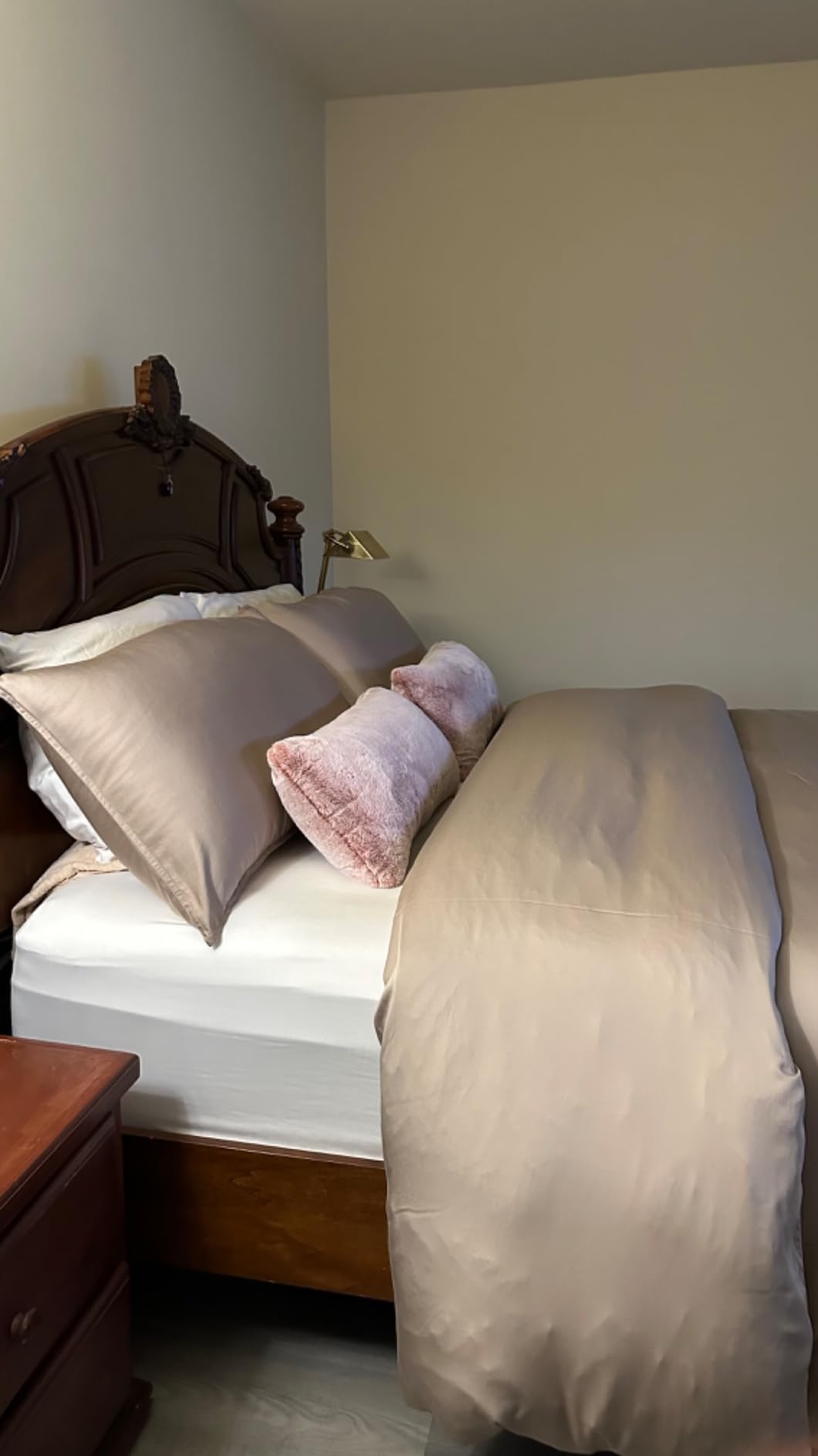 Queen Duvet Cover by Pure Bamboo, 3 Piece Set, Genuine 100% Organic Viscose Derived from Bamboo, Luxuriously Soft and Cooling, 2 Pillowcases (Queen, White) customer photo 2