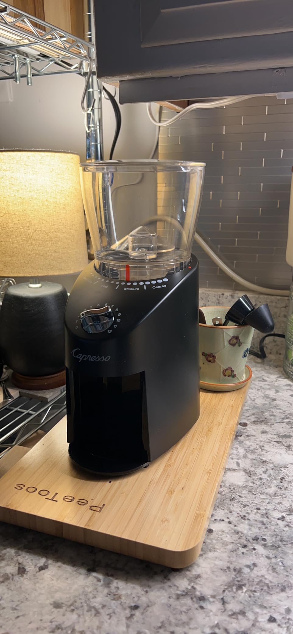 Capresso Infinity Plus Conical Burr Grinder, Black customer photo 1