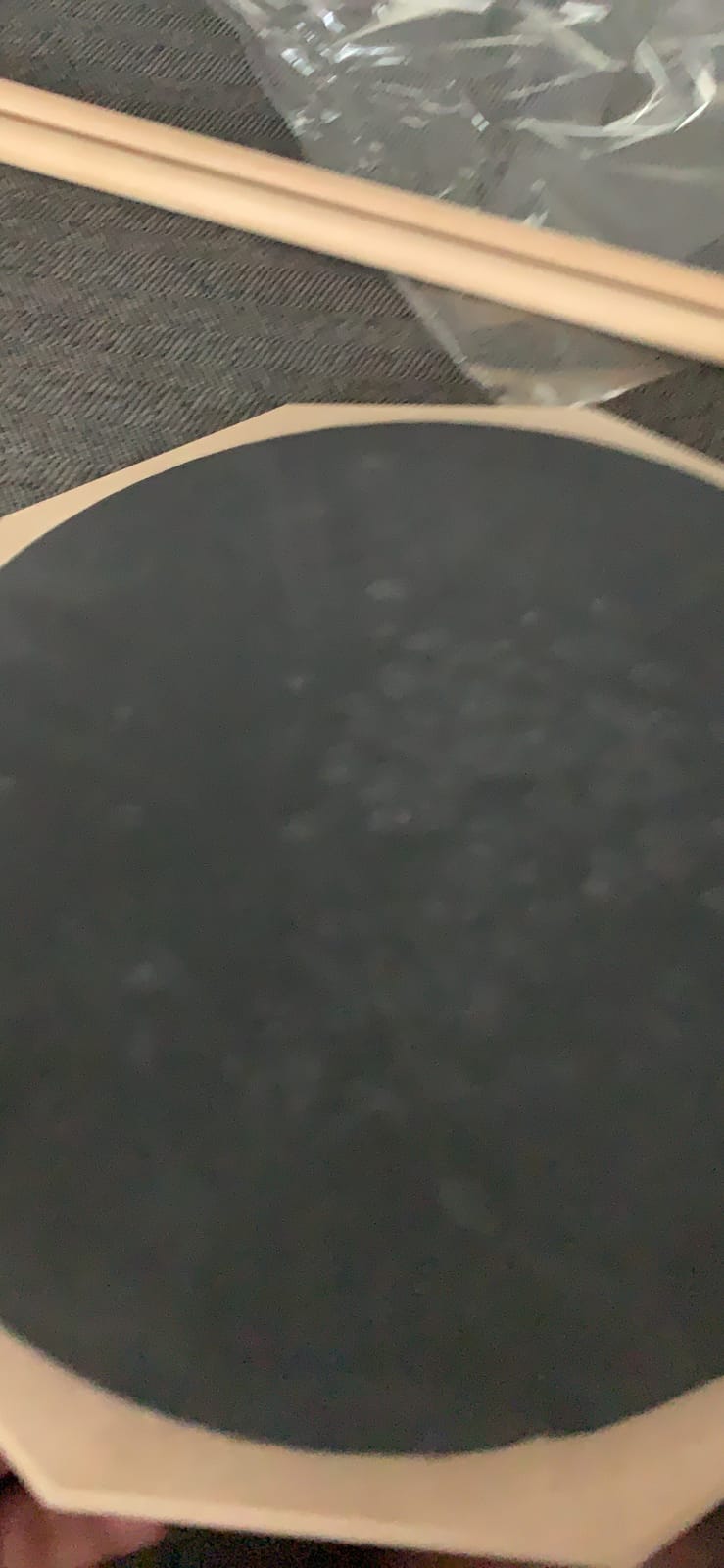 Donner 12 Inches Drum Practice Pad Silent Drum Pad Set Blue 2-Sided With Drum Sticks customer photo 1