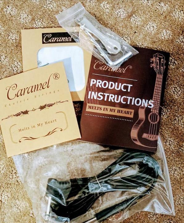 Caramel 26inch CT103 Zebrawood High Gloss Tenor Electric Ukulele Professional Ukelele Kit Beginner Guitar Starter Bundle Strings, Padded Gig Bag, Strap customer photo 2