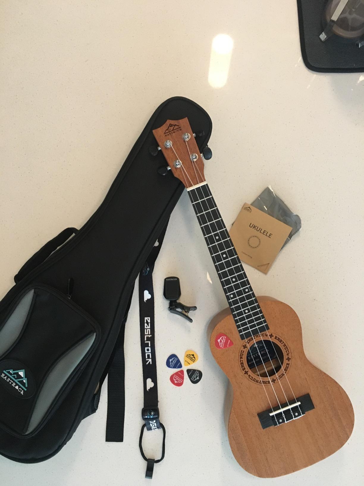 EASTROCK Concert Ukulele 23 inch Mahogany Beginners Kit customer photo 1