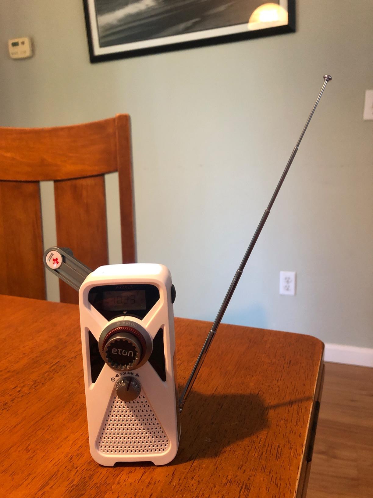 Eton American Red Cross FRX2 Hand Turbine AM/FM/NOAA Weather Radio with USB Smartphone Charger and LED Flashlight customer photo 2