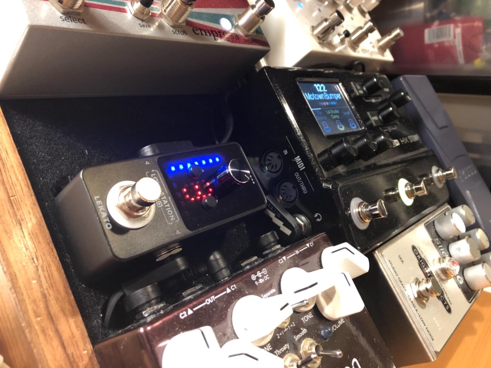 LEKATO Looper Guitar Pedal Guitar Loop Pedal Tuner Pedal 9 Loops 40 Minutes Record Time Unlimited Overdubs for Electric Guitar Bass (Black) customer photo 1