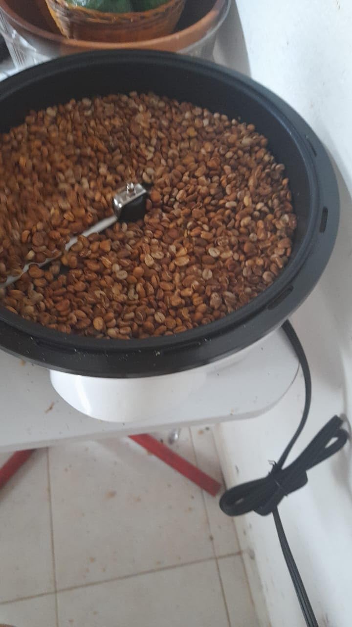 LUEUR Electric Coffee Roasters For Home Use,Coffee Bean Roaster Machine Coffee Bean Roaster For Stovetop, Countertop, Commercial Coffee Bean Roasting Machine 110V customer photo 1