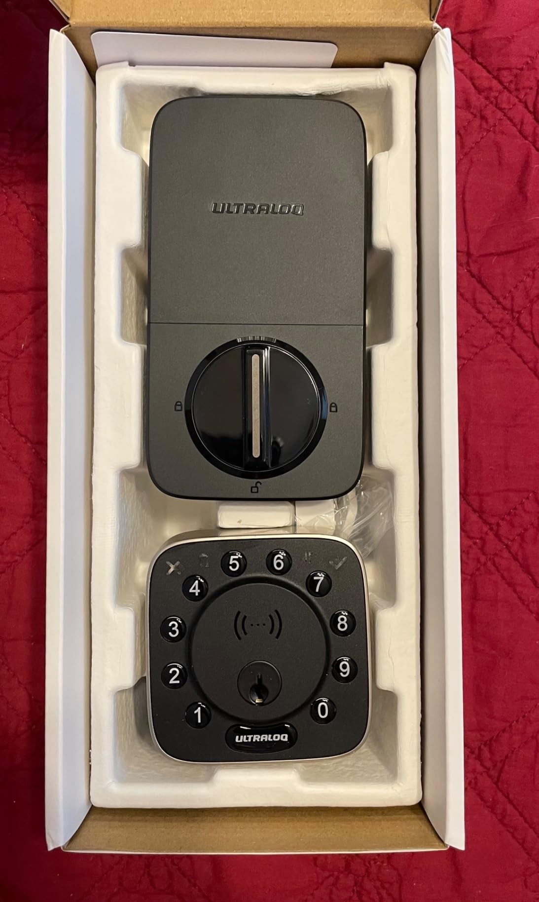 ULTRALOQ U-Bolt Smart Lock, 5-in-1 Keyless Entry Door Lock with App Control, Keypad Deadbolt, Auto Unlock, Auto Lock, Smart Door Lock, Smart Locks for Front Door, ANSI Grade 1, Black customer photo 1
