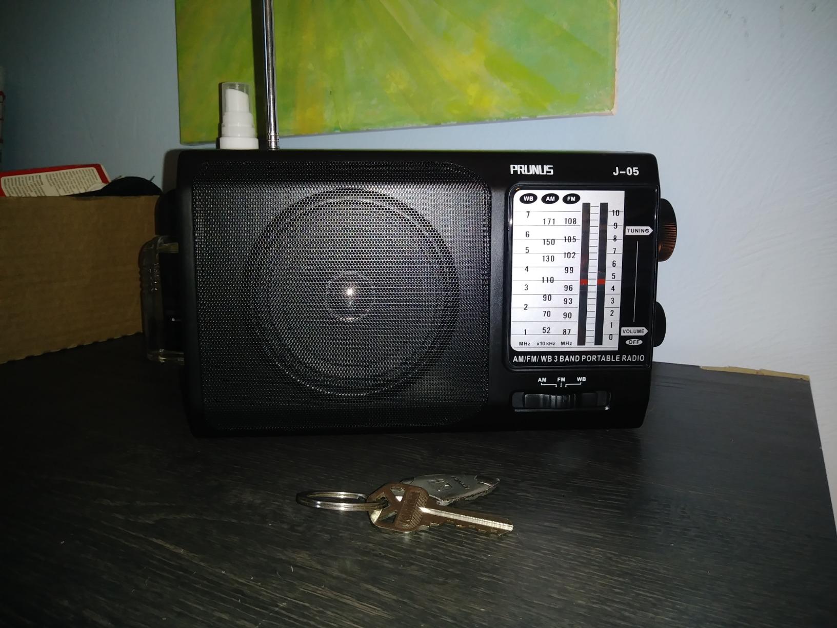 NOAA Weather AM FM Portable Radio, 3 D Batteries or AC Adapter Powered customer photo 2