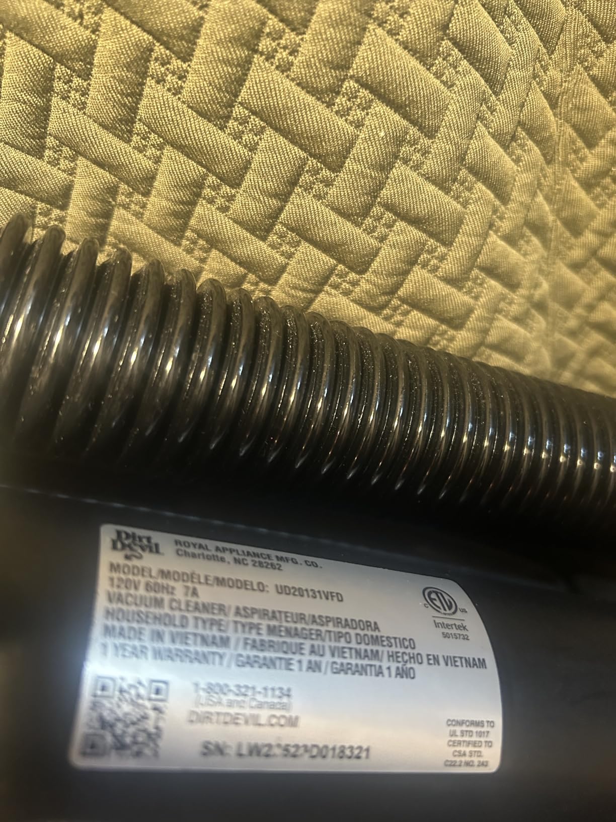 Dirt Devil Endura Lite Upright Bagless Vacuum Cleaner customer photo 2