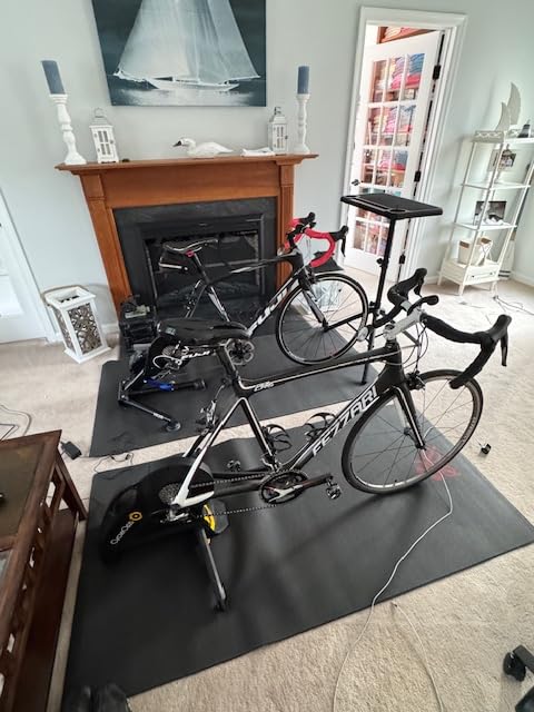 KOM Cycling Media Display - Indoor Cycling Desk for Bicycle Trainer - Bike Desk Creates Rad Indoor Cycling Pain Cave - Perfect for Displaying Zwift, TR, and Wahoo SUF! customer photo 1