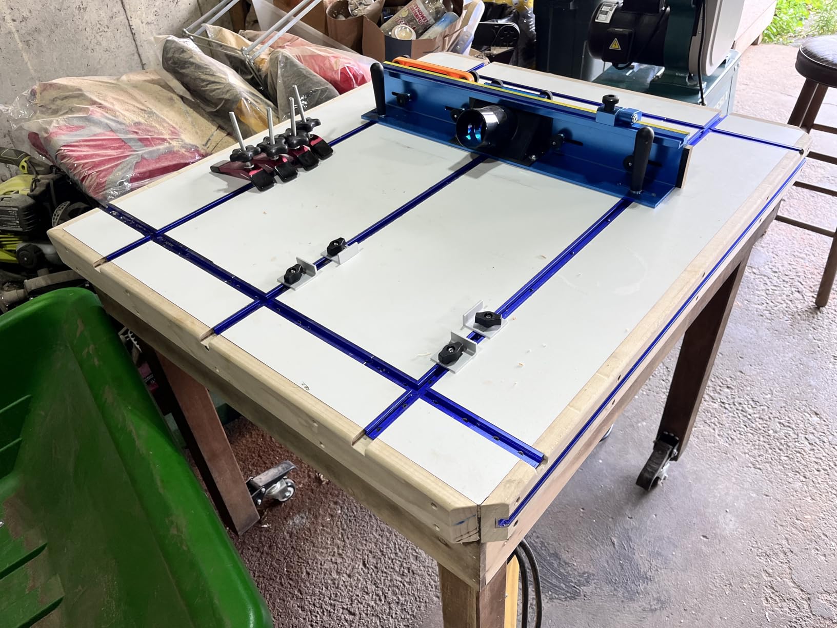 POWERTEC Router Table Fence Kit Deluxe System 3-3/8” Tall 24