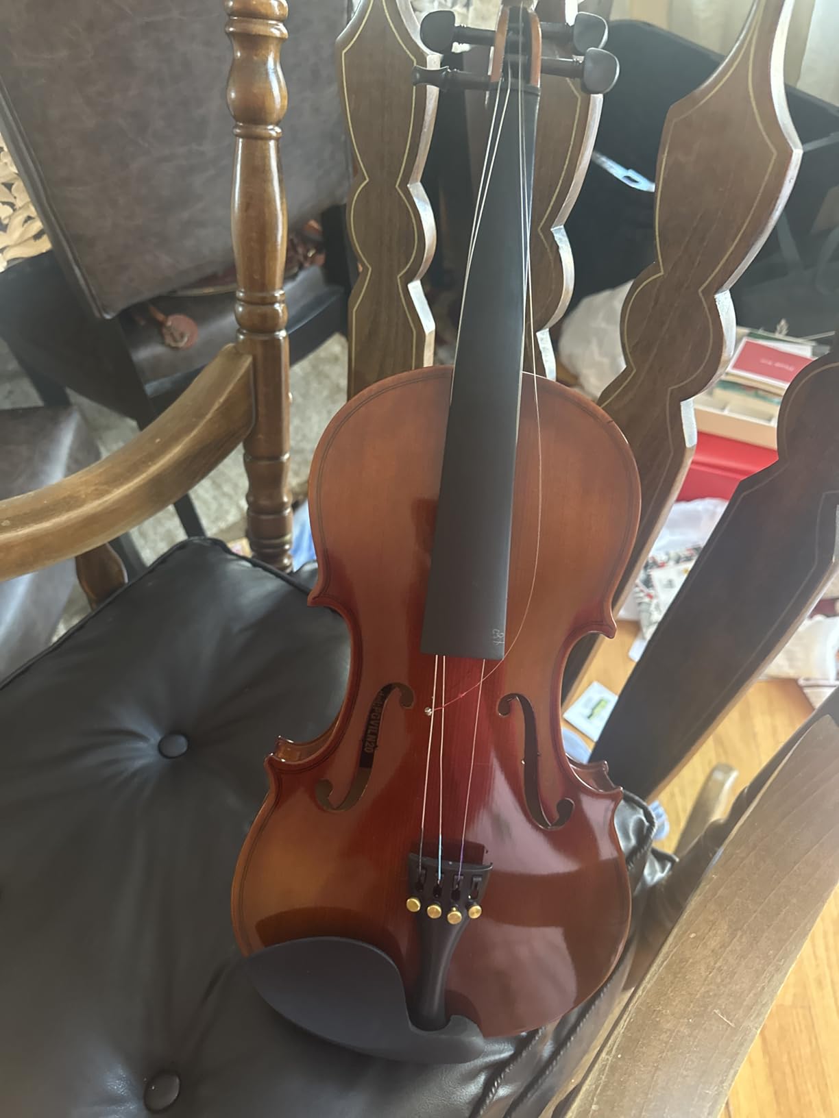 Pyle 4/4 Full Size Acoustic Violin for Beginners – Complete Violins Set with Hard Case, Bow, Extra Strings, Rosin, Full Accessories Kit - Mobile App Tuner 2 Month Free Lessons for Kids & Adults customer photo 1