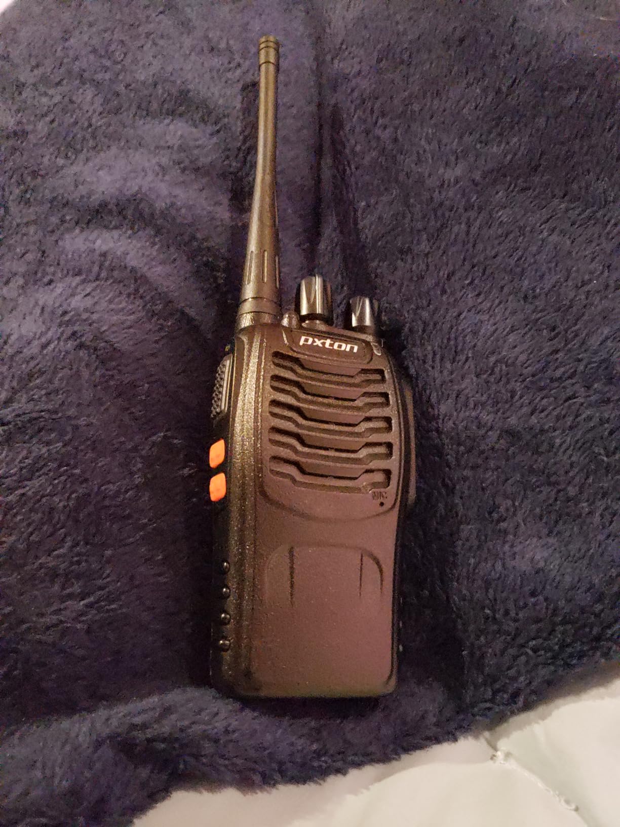 pxton Walkie Talkies Long Range for Adults with Earpieces,16 Channel Walky Talky Rechargeable Handheld Two Way Radios with Flashlight Li-ion Battery and Charger(4 Pack) customer photo 2