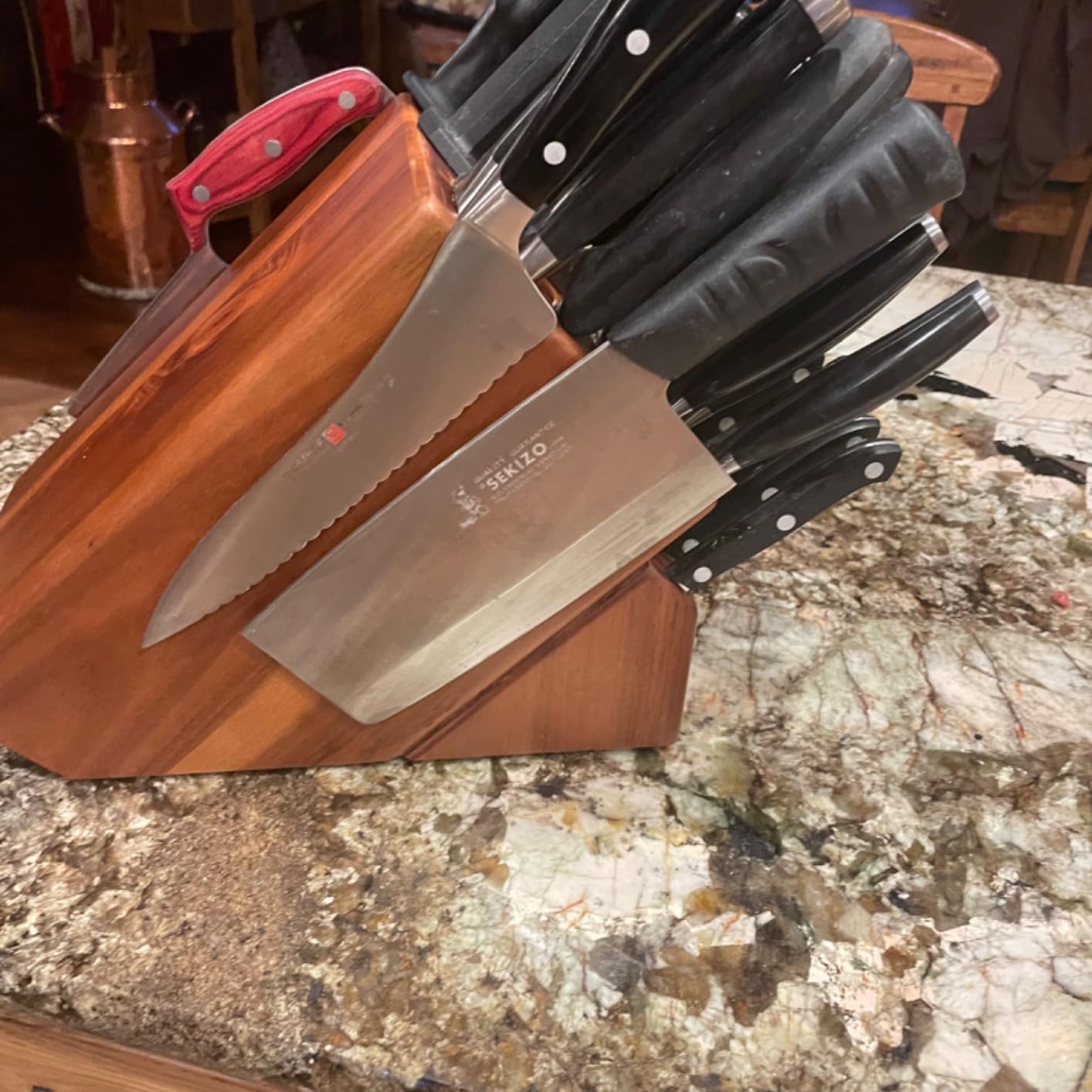 Cooks Standard Acacia Wood 25-Slot Universal Knife Block without Knives customer photo 1