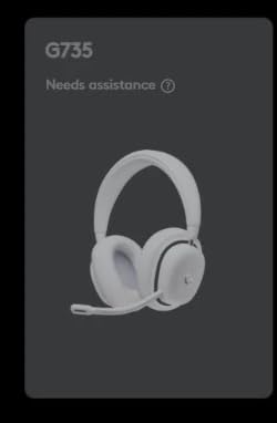 Logitech G735 Wireless Gaming Headset Customizable LIGHTSYNC - White Mist customer photo 2