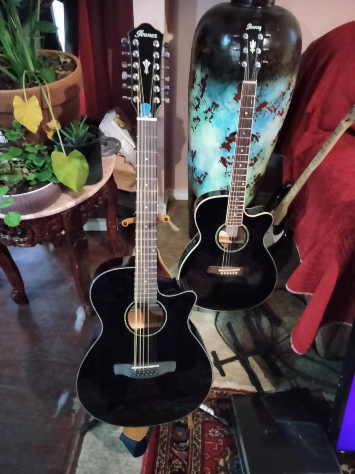Ibanez AEG5012 12-string Acoustic-electric Guitar - Black customer photo 2