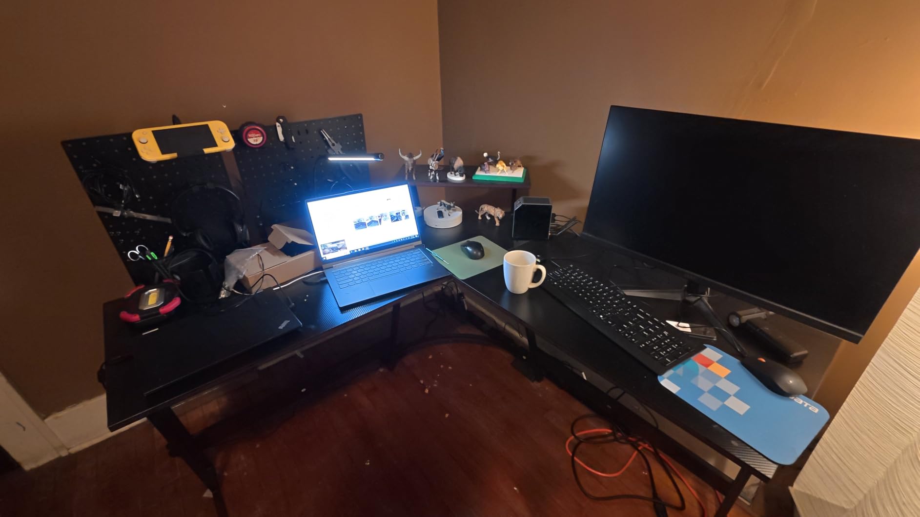 Homall L Shaped Gaming Desk Computer Corner Desk PC Gaming Desk Table customer photo 1